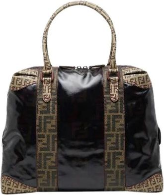 Fendi Pre-owned Handbags, female, Brown, Size: ONE SIZE Pre-owned Plastic Handbag