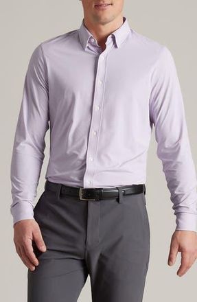 Rhone Commuter Slim Fit Button-Up Shirt in Lavender Dusk at Nordstrom Rack, Size Xx-Large
