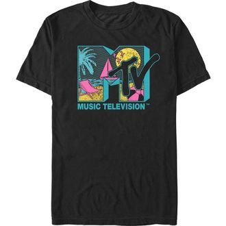 Giesswein Mens MTV Scene Beach Logo Graphic T-Shirt in Black at Nordstrom, Size Xxx-Large