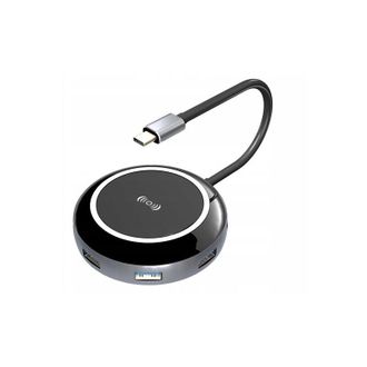 OEM Cargador Por Inducci&oacute;n + Adaptador Usb-c Hub 3.0 Hdmi Lan