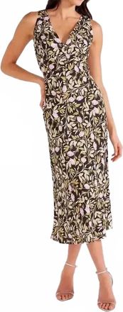 Minkpink Nocturne Bias Cut Midi Dress In Floral