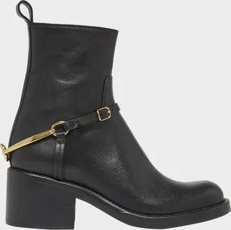 Chlo&eacute; Dakota Leather Ankle Booties