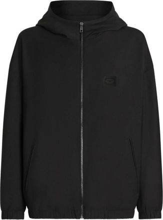 Dolce & Gabbana Zip-through Jacket - Heren - Vesten met rits - Zwart - XL - Katoen - Hoodies & sweatvesten