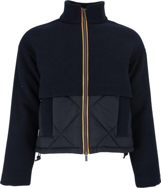 K-Way Mandie Wool-Nylon Warm Short Down Jacket