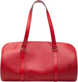 Louis Vuitton Pre-owned Soufflot Handtas - Dames - Vintage Handtas - Rood - ONE Size - Leer - Vintage