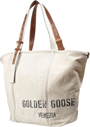 Golden Goose 24/7 Nord Sud Tote - unisex - Shoppers - Beige - ONE Size - Katoen - Tassen