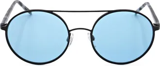 DKNY Ladies Blue Round Sunglasses DK300S-2
