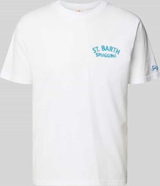 MC2 Saint Barth T-Shirt mit Label-Prints Modell PORTLAND in Weiss, Gr&ouml;&szlig;e XXL