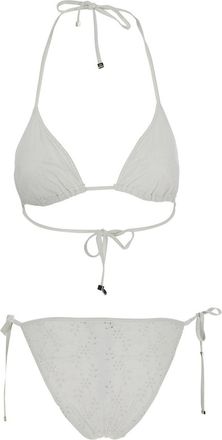 Dolce & Gabbana Womens Bikini Triangle White Swimwear Sea Clothing