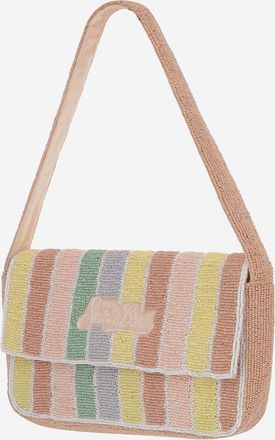 MC2 Saint Barth Womens Shoulder Bag With Pearls Multicolour Cotton