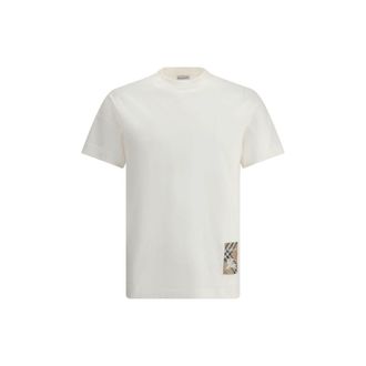 Burberry Witte Katoenen T-Shirt