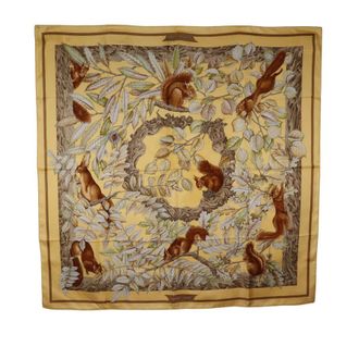 Herm&egrave;s Pre-owned Hermes Casse Noisette Silk Scarf 90 Ladies 9QDYJG1J5PQ3LNZZ