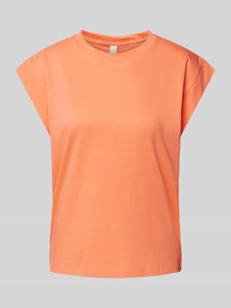 QS by s.Oliver T-Shirt mit Kappärmeln Modell Over in Koralle, Größe XS