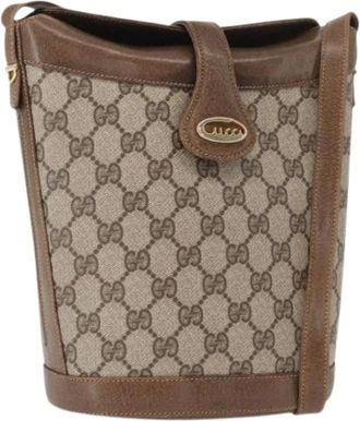 Gucci Pre-owned Bucket Bags, female, Beige, Size: ONE SIZE Pre-owned Plastic Bucket Bag