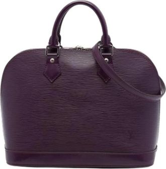 Louis Vuitton Pre-owned Alma PM - Dames - Vintage Handtas - Paars - ONE Size - Leer - Vintage
