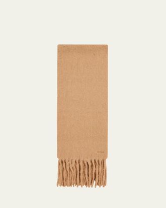 Max Mara Osso Fringed Alpaca Scarf