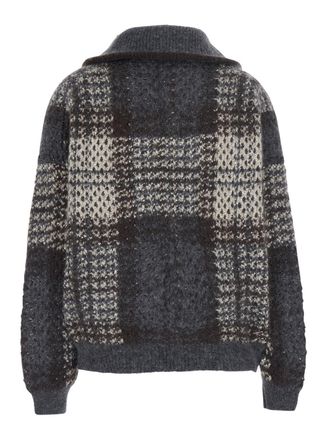 Brunello Cucinelli Womens Jacket Multicolour Wool Blend Coat