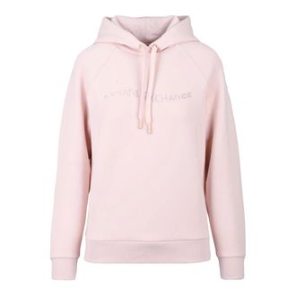 A|X Armani Exchange Felpa sotile con cappuccio - Dames - Hoodies - Roze - XS - Katoen - Hoodies & sweatvesten