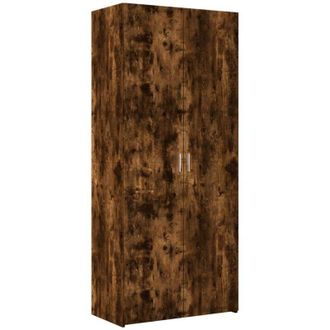 vidaXL Vidaxl - Highboard Smoked Oak 80x42.5x185 cm Engineered Wood