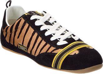 Fendi Fendi Wrap Haircalf & Suede Sneaker