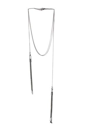 Ann Demeulemeester 925 double tassel necklace