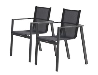 DCB Garden Dcb Garden - Alu-miami - Lote De 2 Sillones De Jard&iacute;n Apilables De Aluminio