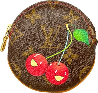 Louis Vuitton Brown Red Color Coin Purse/Coin Case (Pre-Owned)