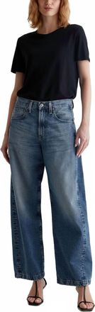 AG - Adriano Goldschmied Hattie High-Rise Barrel Jeans In Bari