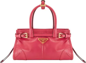 Prada Tassen, Dames, Roze, ONE Size, Leer, Mini sac Bonnie