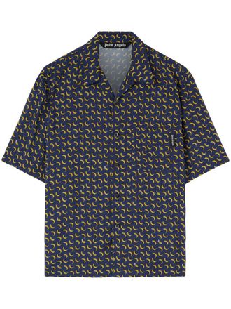 Palm Angels banana-print shirt - Blue