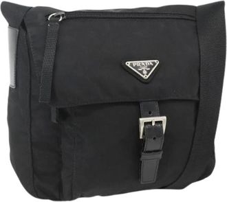 Prada Pre-owned Cross Body Bags, female, Black, Size: ONE SIZE Pre-owned Vintage Shoulder Bag