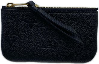 Louis Vuitton Monogram Empreinte Black Noir Leather Coin Purse/Coin Case (Pre-Owned)