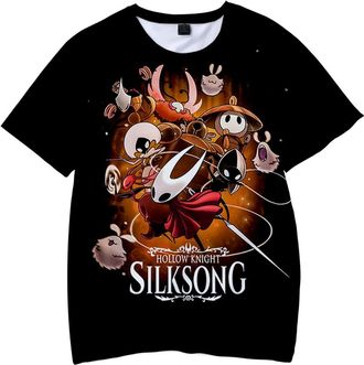 Generic Hollow Knight Silksong 3D T-Shirt - Unisex Indie Gaming Tee Casual Gamer Apparel, Video Game Graphic (M,Style 3)