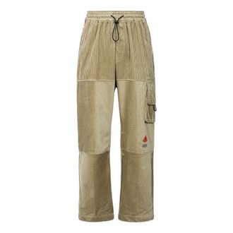 Nike Mens Nike Corduroy Cargo Casual Straight Long Pants/Trousers Khaki DA6686-247