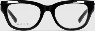 Gucci Geometric Optical Frame, Black