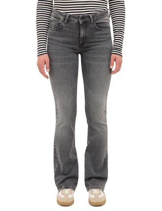 Mustang Bootcut-Jeans MUSTANG Damen Style Shelby Slim Boot, Damen, Gr. 25, L&auml;nge 32, 702 dunkelgrau, Denim/Jeans, 79% Baumwolle, 9% Elastomultiester, 9% Lyoce