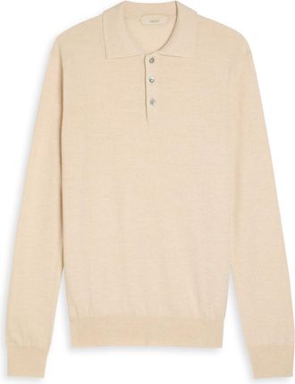Aurélien Wool Polo Shirt - Beige - Xxl