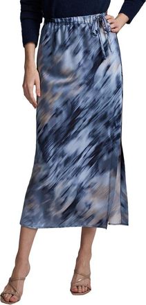 Nic+Zoe NIC+ZOE Romance Silk-Blend Slip Skirt