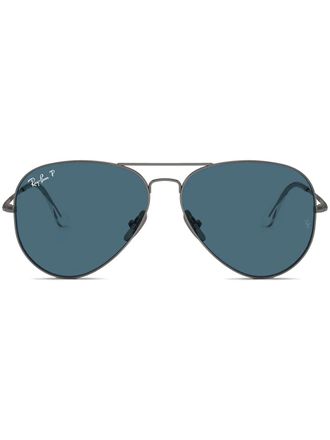 Ray-Ban Zonnebril met piloten montuur - Grijs