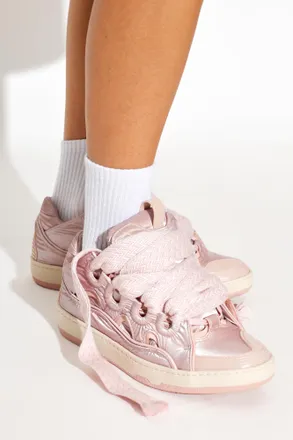 Lanvin Curb Sneakers, Womens, Pink