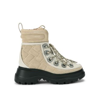 Kurt Geiger Womens Suede Kensington Hiker Boots - Beige - Size UK 2