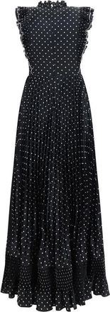 Self Portrait Womens Black Polyester Casual Dress