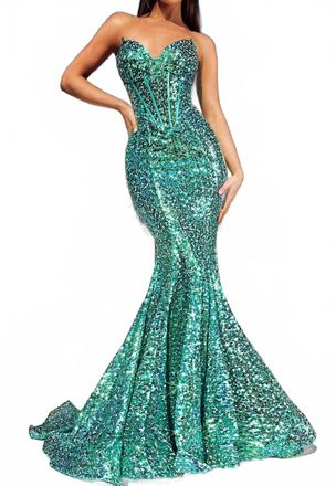 Portia & Scarlett Womens Formal Dress In Seagreen