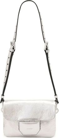 AllSaints Borsa a tracolla Jupiter con battente - Argento