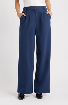 Open Edit The Icon Trousers in Navy Iris at Nordstrom, Size 00
