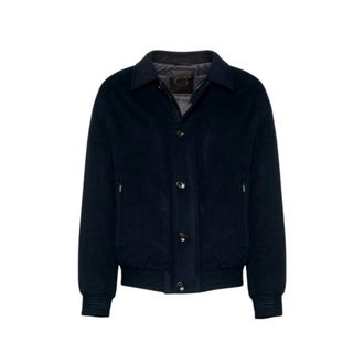 Gimos Blouson in flanella - - Jackets - Uomo - Blu - 2XL