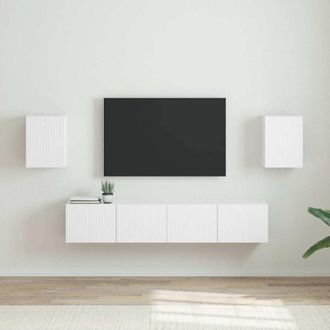 vidaXL vidaXL Mobile TV da parete 2 pcs Bianco 30 x 31 x 40 cm