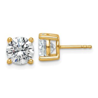 Diamond2Deal 14k Gold 3 ctw Lab Grown Diamond Stud Earrings