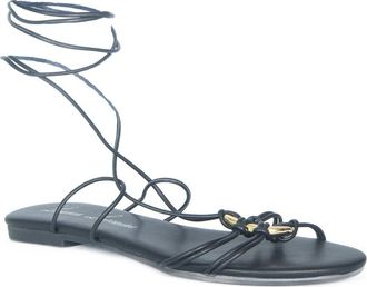 Lauren Lorraine Gladiator Sandals in Black at Nordstrom, Size 6.5