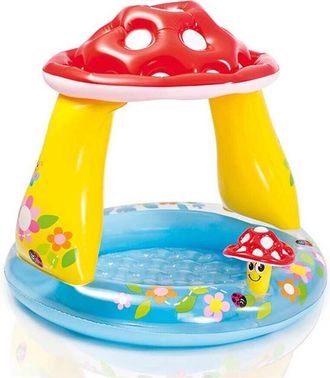 Trade Shop Trade Shop - Piscina Baby Fungo Parasole Gioco Gonfiabile Rotonda Per Bambini 102x89hcm 57114